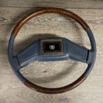 Cadillac Fleetwood 1990 Steering Wheel Restored to New Leather and Wood P0243