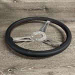 Ford Mustang 1970 Steering Wheel Restored to New Leather P9938