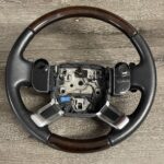 Land Rover Range Rover 2021 Steering Wheel Restored to New Leather and Wood P9941