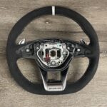 Mercedes AMG E63 2018 Steering Wheel Restored to New Alcantara P9607