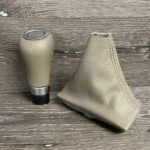 Mercedes SL600 2005 Gearshift Knob and Boot Restored to New Leather P9625