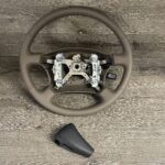 Toyota Land Cruiser 1996 Steering Wheel and Gearshift Knob Restored to New Leather P0505