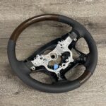 Toyota TLC 2017 Steering Wheel Restored to New Leather and Wood P0012