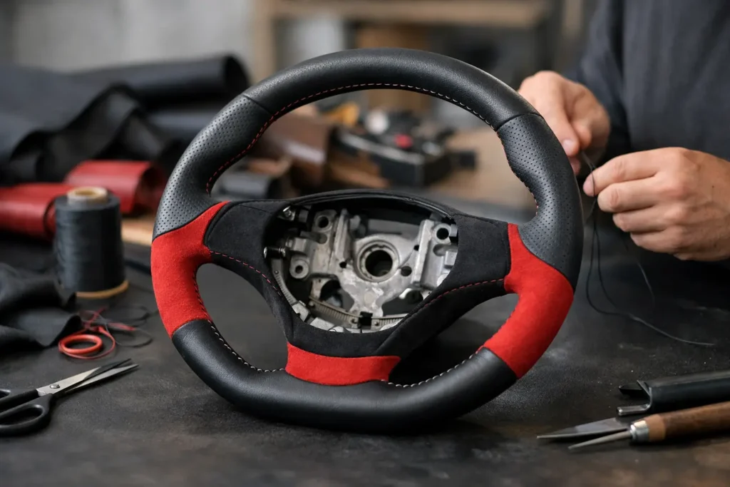 Custom Steering Wheel Reupholstery Done Right