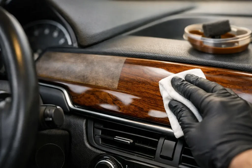 How to Refinish Faded Woodgrain Dash Trim