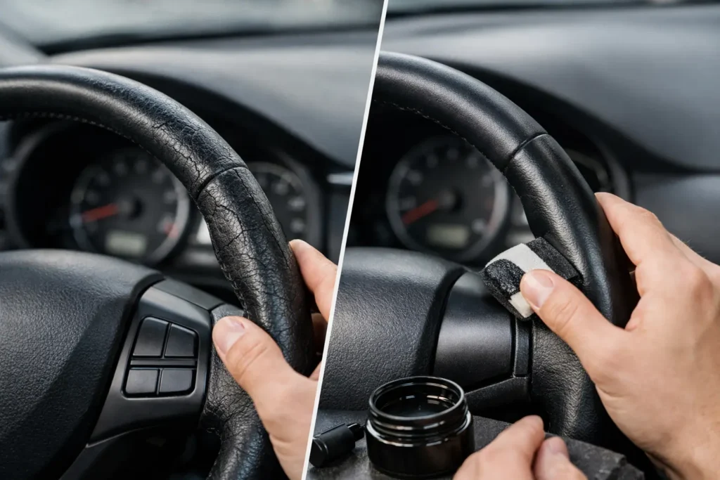 How to Restore Cracked Steering Wheel Leather