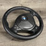 BMW 540i M3 1999 Steering Wheel Restored to New Leather P0785