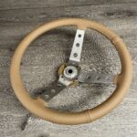 Century Arabian 1978 Boat Steering Wheel Restored to New Leather P1360