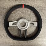 Chevy Corvette 1959 Steering Wheel Restored to New Alcantara P0840