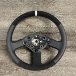 DeLorean 1981 Steering Wheel Restored to New Leather and Alcantara P0710