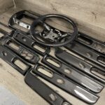 Ford Explorer 1999 Steering Wheel Door Handles Trim and Console Restored to New Leather and Added Carbon Fiber P0931
