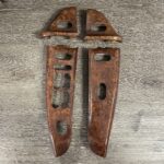 Ford F650 2003 Switch Plates and Small Bezels Restored to New Wood P0944