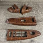 Ford F650 2003 Switch Plates and Small Bezels Restored to New Wood P0945