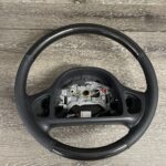 Lincoln Town Car 2003 Steering Wheel Restored to New Leather and Wood P1038