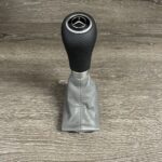 Mercedes SL55 2006 Gearshift Knob Restored to New Leather and Wood P1465