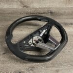 Mercedes SLS 2014 Steering Wheel Restored to New Alcantara and Carbon Fiber P1074