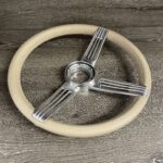 Sparc Billet Banjo Steering Wheel Restored to New Leather P0753