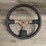Toyota Land Cruiser 1991 Steering Wheel Restored to New Leather P1608