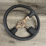 Toyota Land Cruiser 1991 Steering Wheel Restored to New Leather P1609