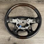 Toyota Land Cruiser 2016 Steering Wheel Restored to New Leather and Wood BEFORE P1456