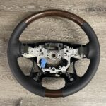 Toyota Land Cruiser 2016 Steering Wheel Restored to New Leather and Wood P1643