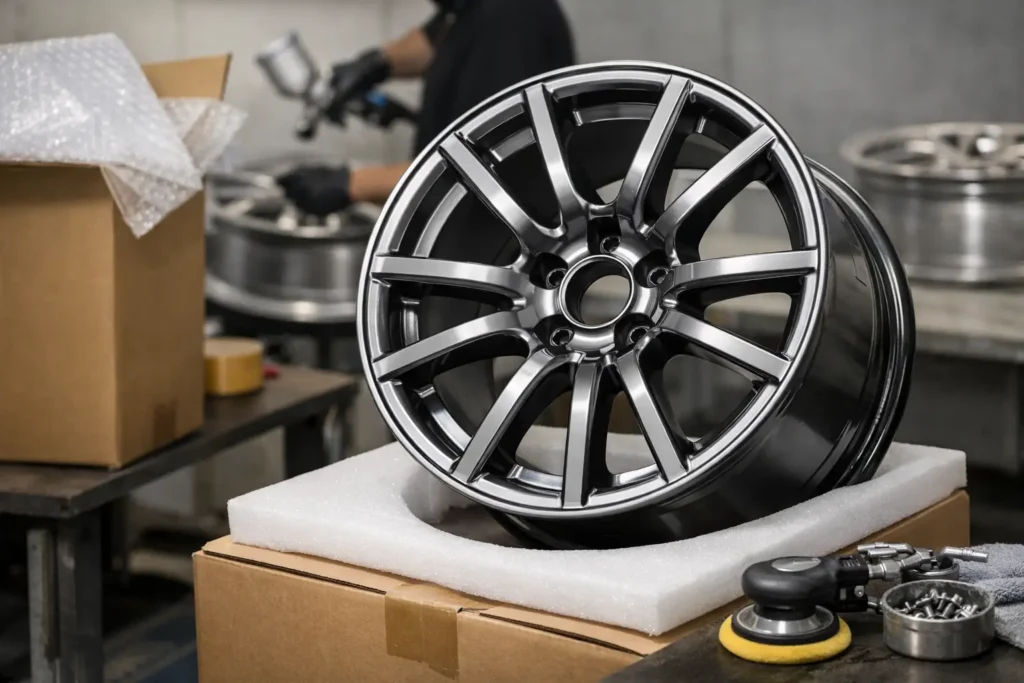What a Mail-In Wheel Refinishing Service Includes
