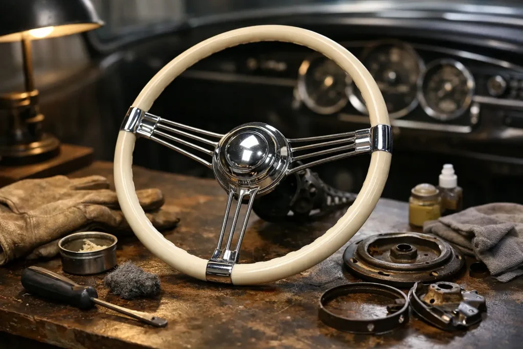 How to Restore a Vintage Banjo Steering Wheel