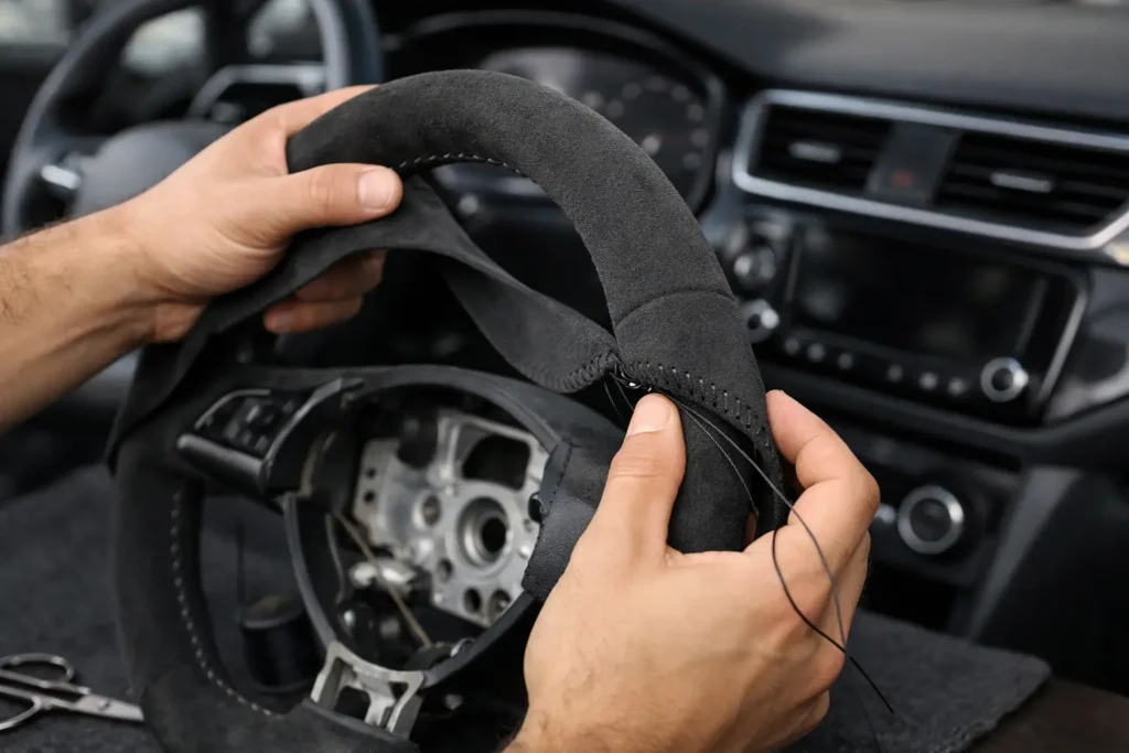 How to Wrap a Suede Steering Wheel Correctly