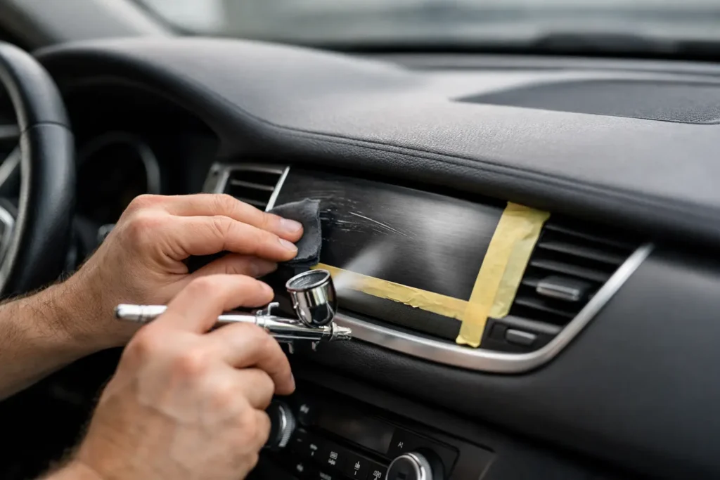 How to Repaint Scratched Dashboard Trim Right